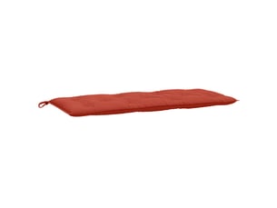 Coussin de banc de jardin, coussin d'assise rouge mélangé 120x50x7 cm tissu cf52824