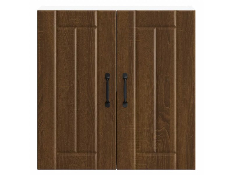  Meuble de rangement, armoire murale de cuisine lucca chêne marron bois ingénierie shl3708  - Conforama E
