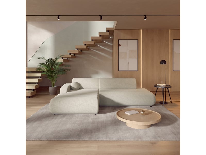  Selsey arione - canapé d'angle convertible - 283 cm - chenille crème Arione - Conforama B