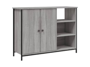 Buffet - bahut - meuble de rangement sonoma gris 100x33x75 cm bois d'ingénierie