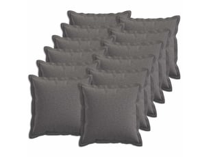 Lot de 12 housses de coussin houten gris clair 45 x 45 cm cf49040