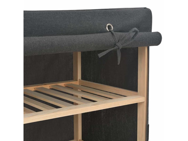  Garde-robe chambre, armoire de rangement gris 200x40x170 cm tissu  - Conforama E