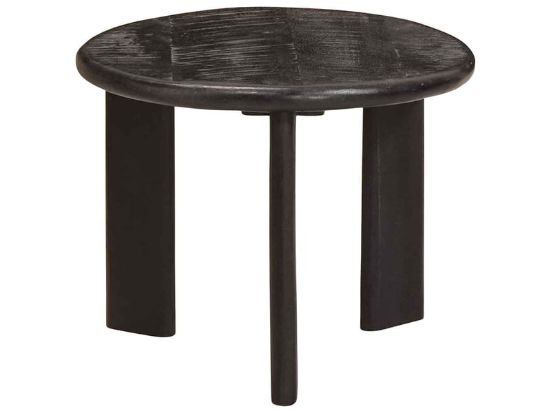  Tables basses gigognes 3 pcs - table de salon - table à thé blanc ø 54 x 40 cm  - Conforama C