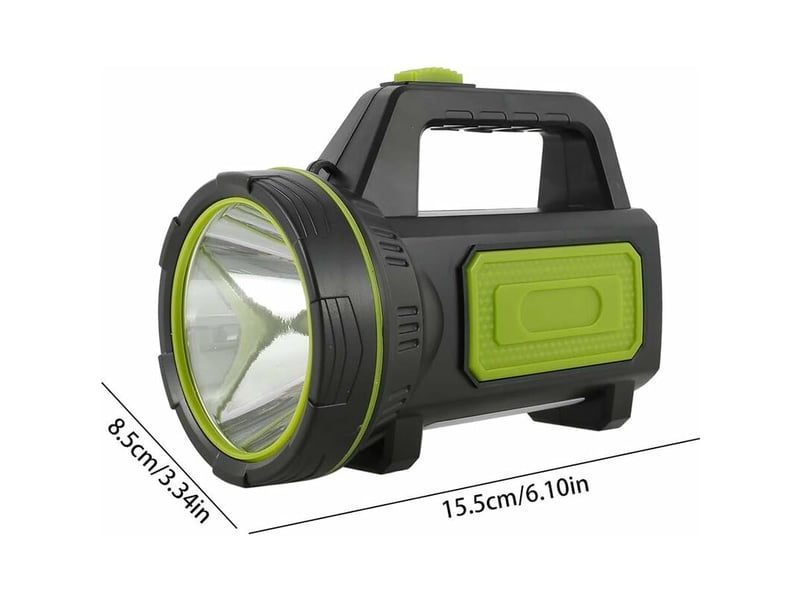 Lampe torche led puissante rechargeable usb 1200 mah avec lumière latérale lampe de poche etanche haute puissance pour urgence ran - Conforama C