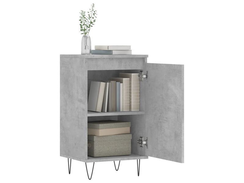  Buffets 2 pcs - bahut - meuble de rangement gris béton 40x35x70 cm bois d'ingénierie  - Conforama D