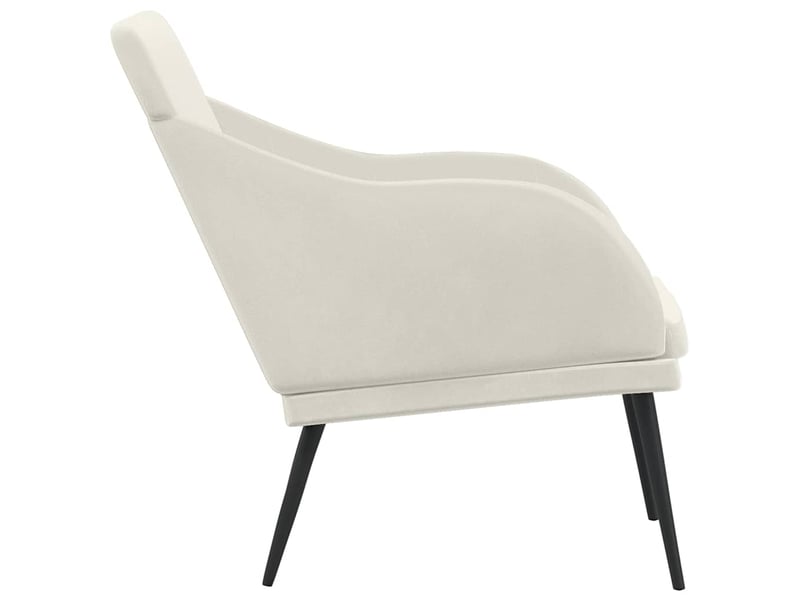  Banc chambre, banc de lit crème 110x76x80 cm velours  - Conforama D