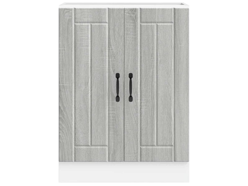 Meuble de cuisine, meuble de base de lavabo sonoma gris bois d'ingénierie shl2930 - Conforama D