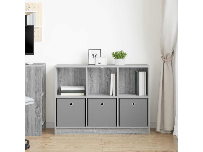  Buffet - bahut - meuble de rangement gris sonoma 102 x 32 x 73,5 cm  - Conforama D