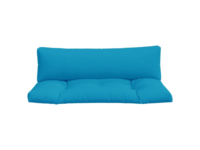  Lot de 2 coussins de palette, coussins de canapé bleu clair tissu cf59498  - Conforama D