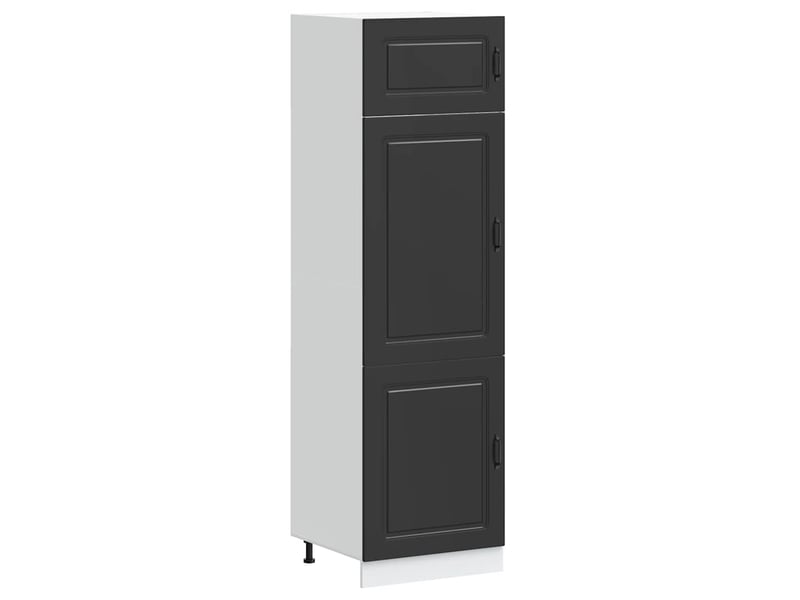 Meuble de rangement, armoire de cuisine kalmar noir bois d'ingénierie shl2110 - Conforama A