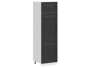 Meuble de rangement, armoire de cuisine kalmar noir bois d'ingénierie shl2110