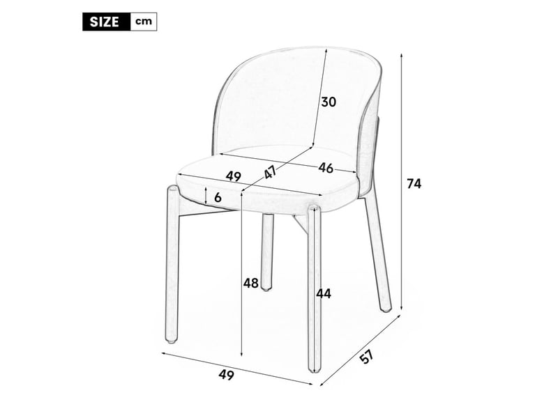  Ensemble table à manger ronde 120 x 120 cm + 4 chaises en bois massif de frêne et tissu lin, finition chêne naturel, pour salle à mange  - Conforama C
