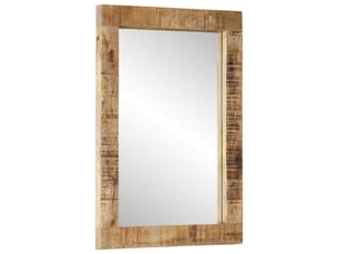 Miroir rectangulaire à fixer coloris marron <strong></strong> <strong></strong> - 70 cm x 50 cm