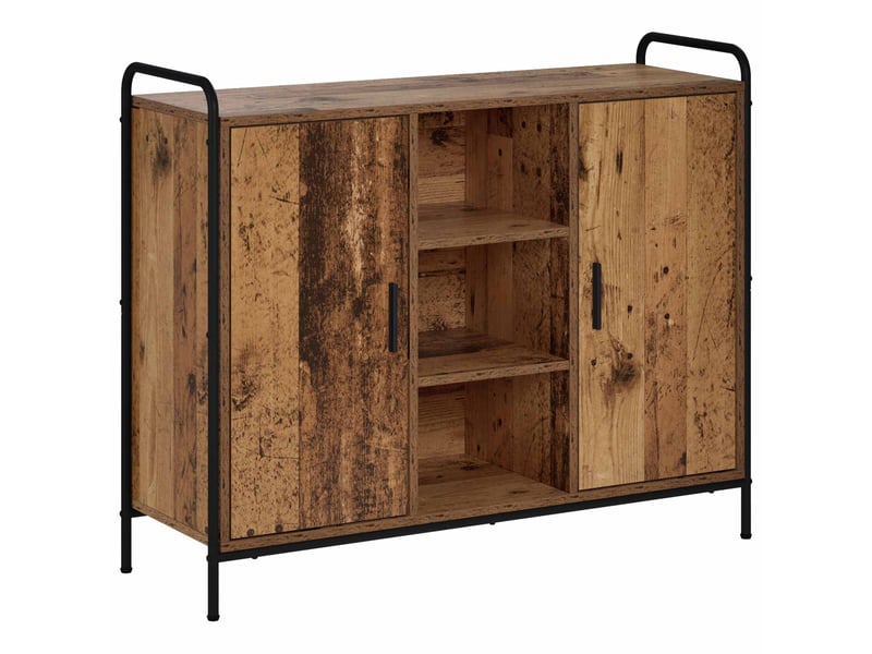  Buffet salon, buffet de rangement bois ancien 97x33x81 cm bois d'ingénierie shl56670  - Conforama A