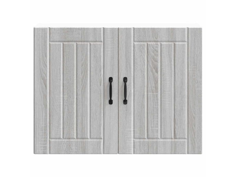  Meuble de rangement, armoire murale de cuisine lucca sonoma gris bois ingénierie shl1743  - Conforama D