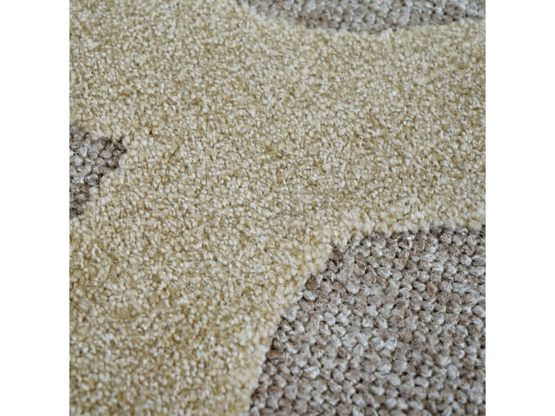 Tapis relief graphique beige 160x230  - Conforama D