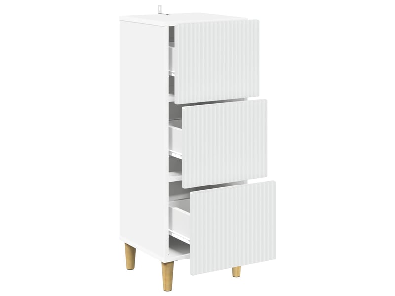  Armoire à tiroirs, rangement bureau blanc 33 x 34,5 x 90 cm bois d'ingénierie shl8361  - Conforama E