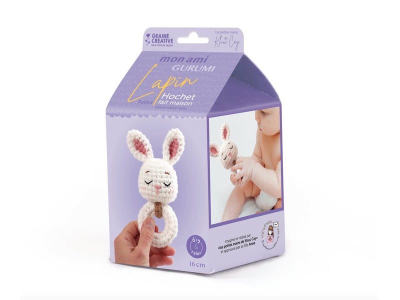  Kit crochet hochet lapin - amigurumi 420274 - Conforama A