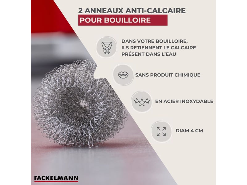  Anneaux anti-calcaire pour bouilloire fackelmann 60129 - Conforama C