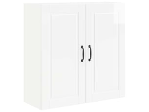 Meuble mural de cuisine, armoire de cuisine blanc brillant 80x31x80cm shl8610