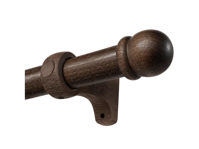  Kit tringle à rideaux en bois made in france d28mm 180 cm  - Conforama B