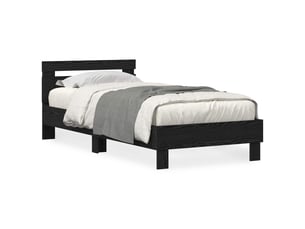 Lit simple 90x190 cm coloris noir