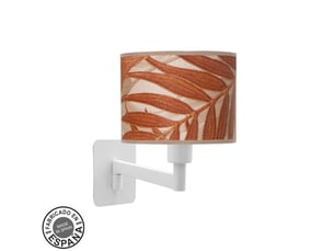 Applique murale fabrilamp moda blanc terracotta 1 x e14 26x17x28 cm