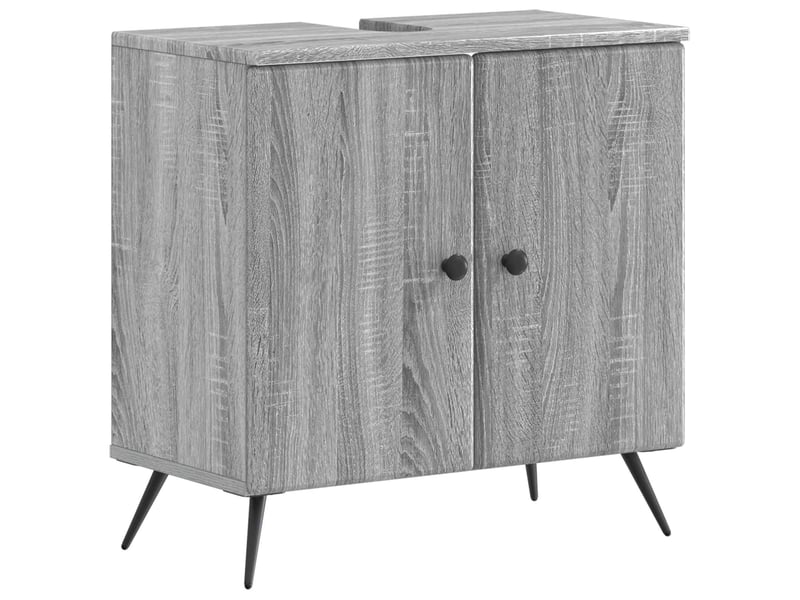 Ensemble de meuble de salle de bain 3 pièces breda sonoma gris cf63364 - Conforama D