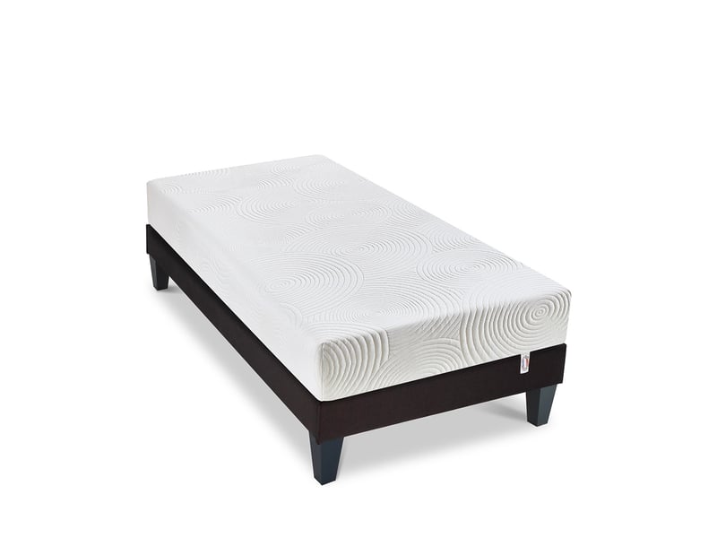  Ensemble matelas mémoire de forme héra avec sommier - blanc - 90x190 4BA.ME.K15.0919 - Conforama A
