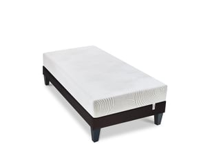 Ensemble matelas et sommier 90x190 cm Mousse <strong>OLYMPE LITERIE</strong> <strong>4BA.ME.K15.0919</strong> soutien Medium épaisseur 25 cm