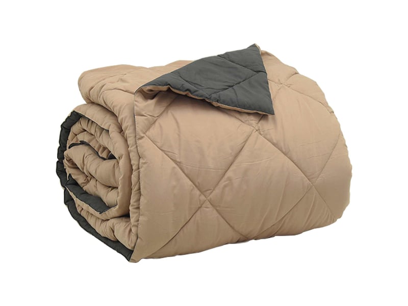  Duvet - couette complet toute l'année anthracite et taupe 200 x 220 cm  - Conforama E