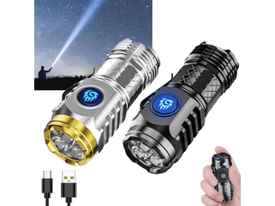 Lampe de poche sakae compacte multimode led en abs multicolore