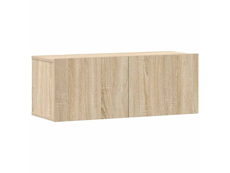  Ensemble de meubles tv 3 pcs chêne sonoma bois d'ingénierie shl17075  - Conforama E