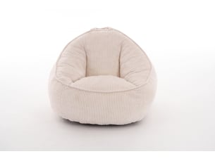 Fauteuil fixe WISHDOR Velours côtelé beige vendu A l'unité