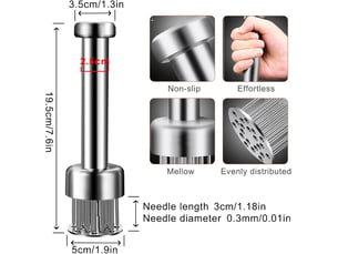 Attendrisseur de viande en acier inoxydable, marteau a viande manuel, marteau a steak, ustensiles de cuisine pour attendrir steak poulet poisson