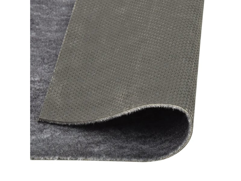  Tapis de sol rectangulaire lavable cuisine couloir 150 x 45 cm antidérapant ambiance moderne en polyamide gris 02_0046525  - Conforama C