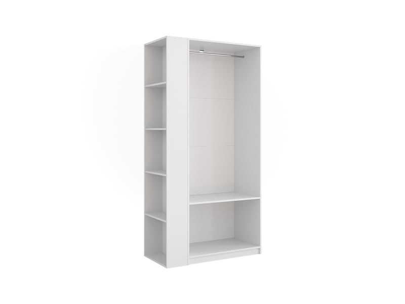 Vicco armoire, blanc, 80x200cm lot de 2