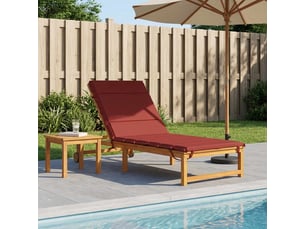 Coussin de transat, coussin pour bain de soleil gemert 100 % polyester bordeaux cf56137