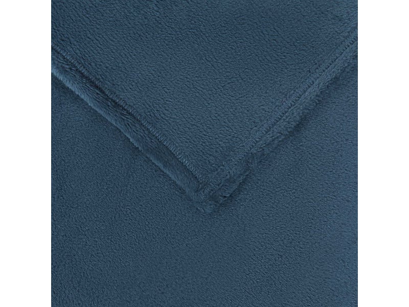  Plaid canapé bleu marine 240x270 cm 1.69 kg polaire  - Conforama E