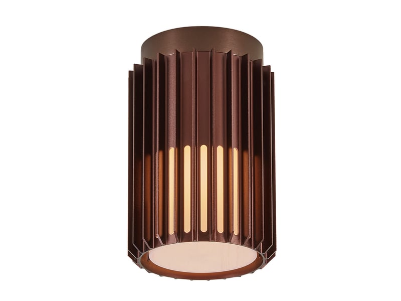 Plafonnier luminaire aludra aluminium seaside marron metallise h. 18,8 ip54 nordlux-extérieur 2118006261 - Conforama A