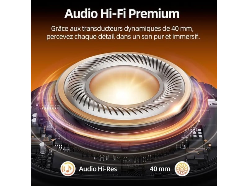  Casque bluetooth sans fil h1 anc hybride 56 db bluetooth 6.0 micro 6 176665_AAAHO48388_6_DROPFR - Conforama E