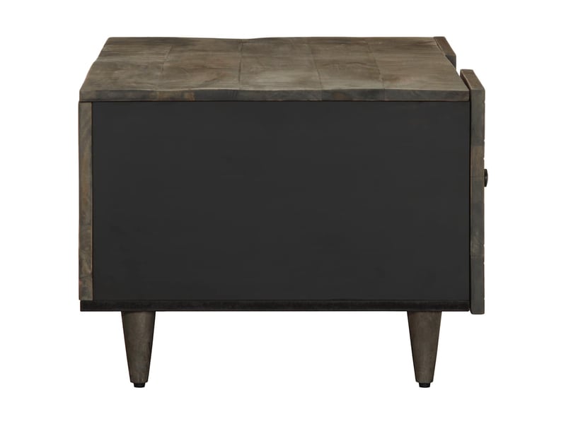  Table basse - table de salon - table à thé gris clair 100x54x40 cm bois massif de manguier  - Conforama D