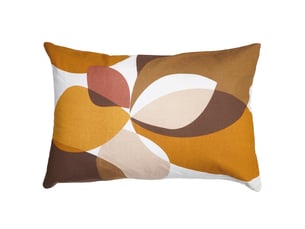 Coussin décoratif rectangulaire en polycoton imprimé géométrique 40x60 cm