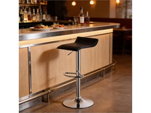 tabouret de bar assise réglable en hauteur <strong>STILVORA</strong> - noir