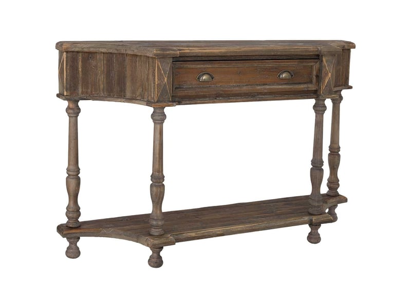  Console en bois marron 140.5x30x85 cm h  - Conforama A