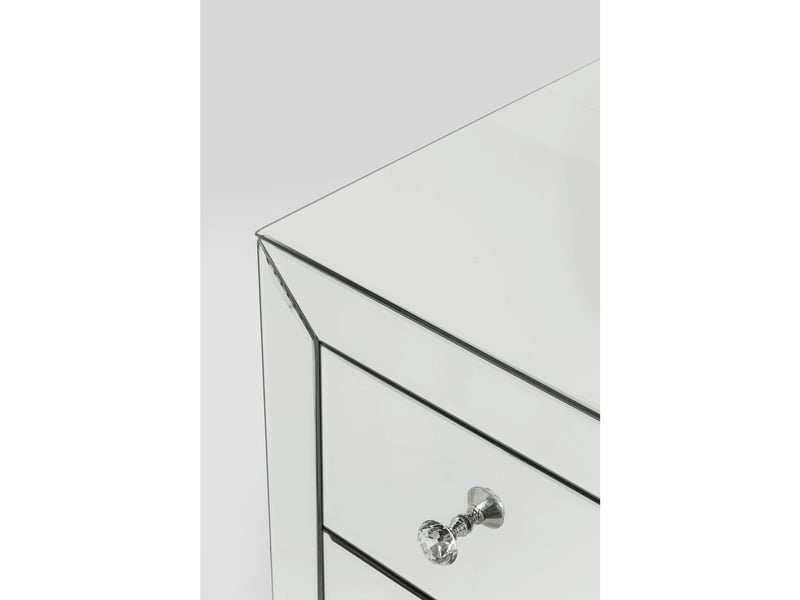  commode luxury argent 2 portes 6 tiroirs kare design  - Conforama C
