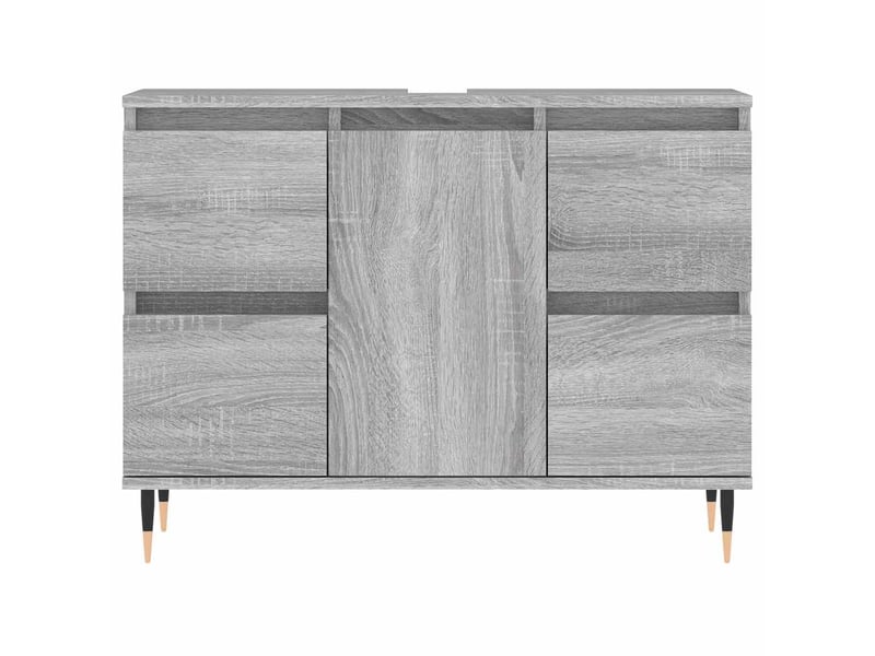  Armoire salle de bain, cabinet de salle de bain sonoma gris 80x33x60 cm bois d'ingénierie cf65215  - Conforama D