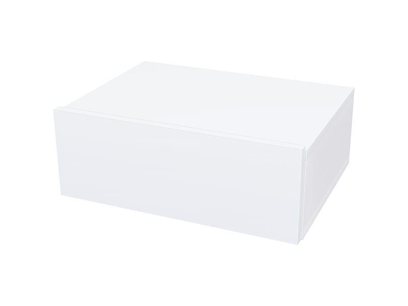 Table de chevet murale moderne avec tiroir, en bois, 40 x 30 x 15 cm, blanche  - Conforama B