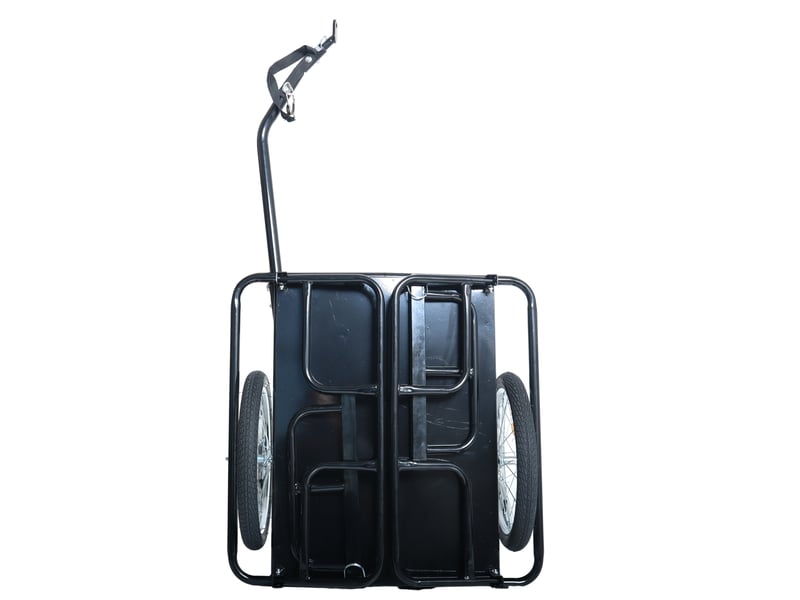  Remorque cargo pour vélo, charge 50 kg, roues 16 pouces, attelage universel  - Conforama E
