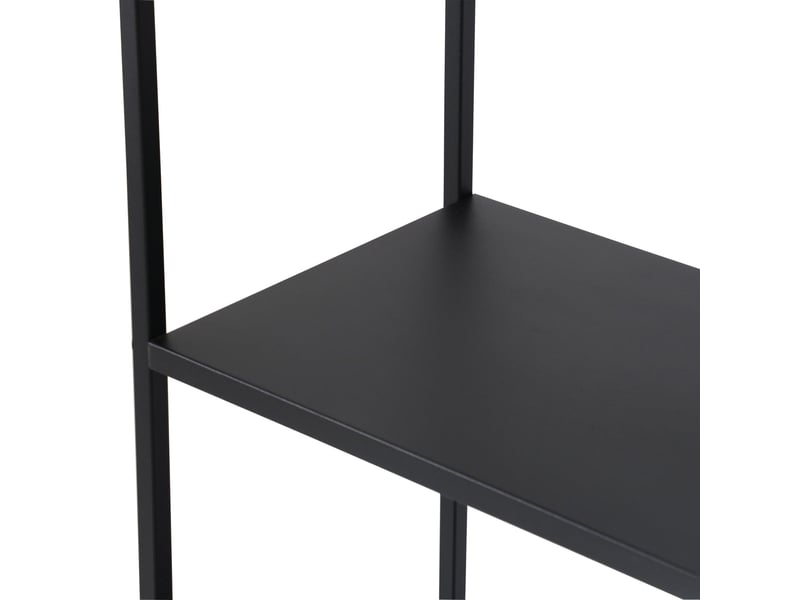  Étagère design intemporel salon chambre meuble de rangement autoportante acier 188 x 90 x 30 cm noir 03_0011157  - Conforama D
